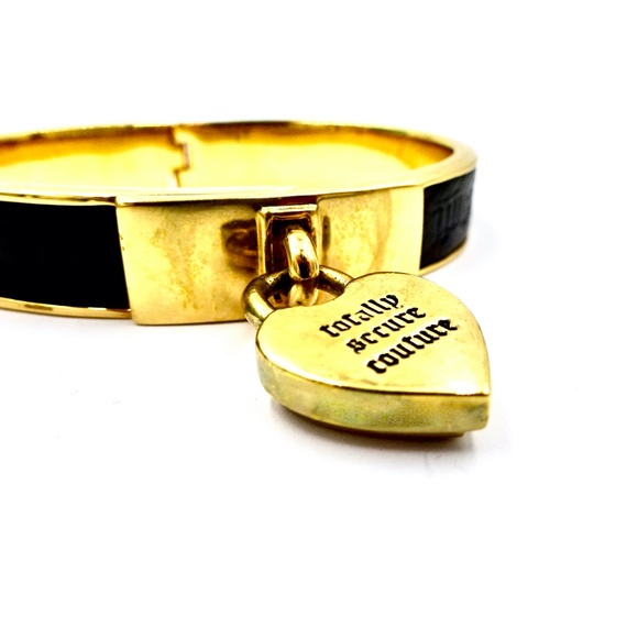 JUICY COUTURE GOLD LEATHER BANGLE BRACELET - Picture 8 of 10